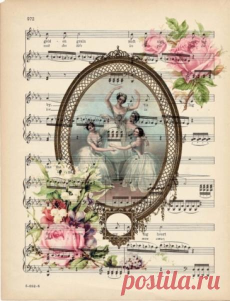 И немножечко винтажных картинок... | Винтаж