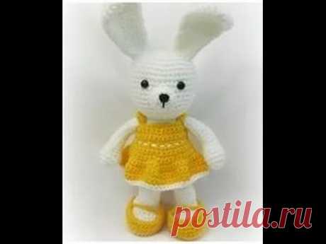 Вязание крючком. Игрушка "Заяц". Crochet Rabbit. Часть 8