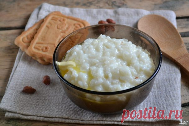 Каша рисовая молочная - пошаговый рецепт с фото на Повар.ру