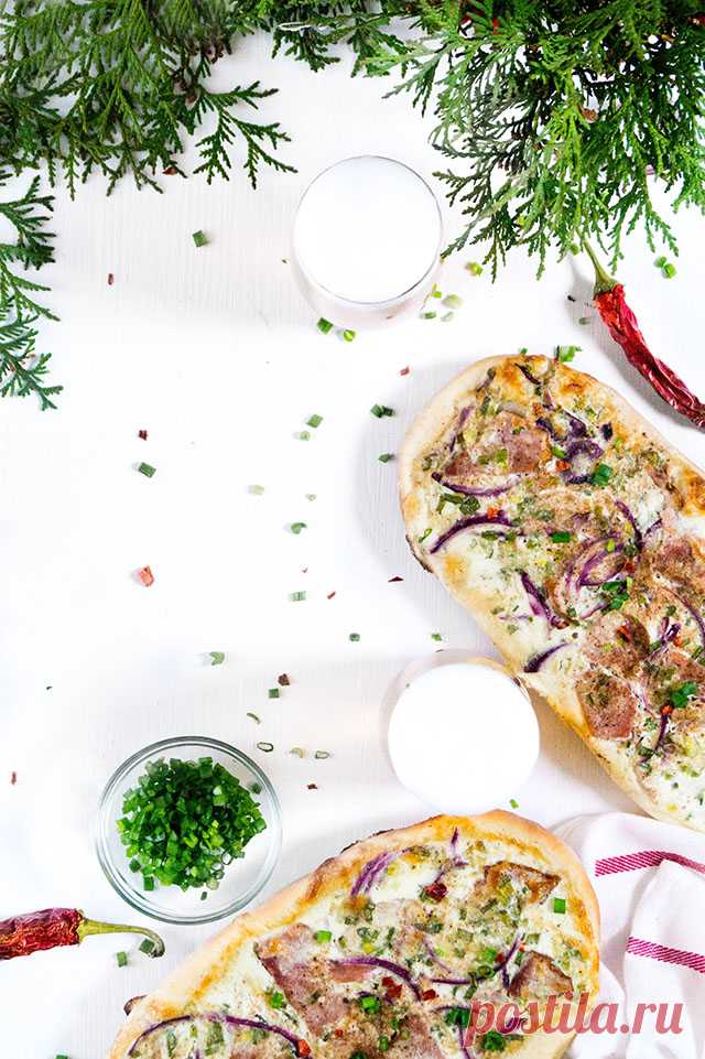 Фламмкухен (тарт фламбе) из Эльзаса | Foodieblog