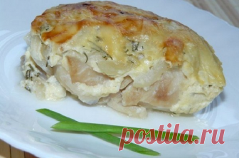 Минтай в духовке под сметанным соусом - просто объедение! | Вкусные рецепты | Яндекс Дзен