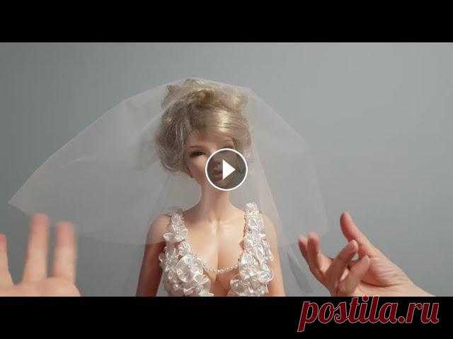 Утро невесты. Нежное свадебное платье для BJD куклы Всем привет. Шитье для больших кукол одно из моих многочисленных увлечений. Я решила запечатлеть процессы создания нежного свадебного платья и поделит...