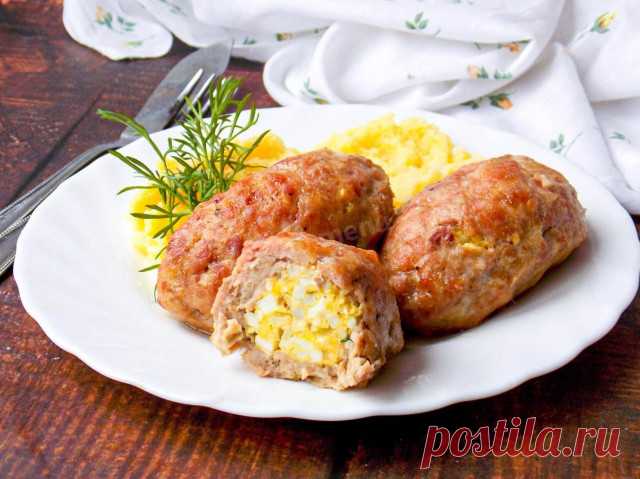 Зразы с яйцом в духовке мясные рецепт с фото пошагово - 1000.menu