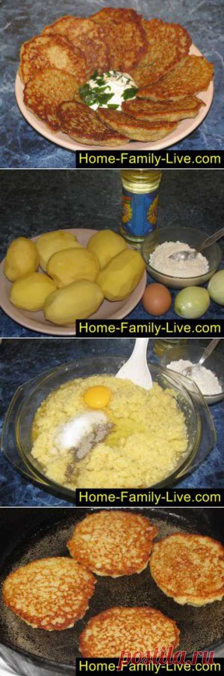 Драники - пошаговый фоторецепт - драники, драчены, картофельные оладьиКулинарные рецепты