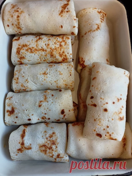 Один отличный повар научил меня готовить две очень вкусные начинки для блинов из одной основы. Очень необычно и вкусно | Ленивая хозяйка. Кухонные эссе | Дзен