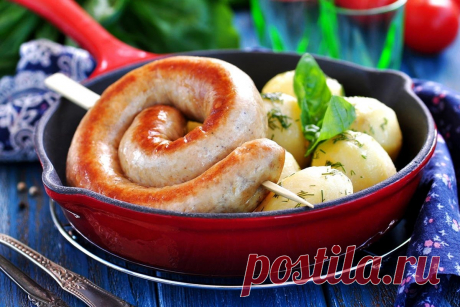 Домашняя куриная колбаса на сковороде в домашних условиях