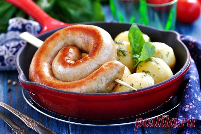 Домашняя куриная колбаса на сковороде в домашних условиях