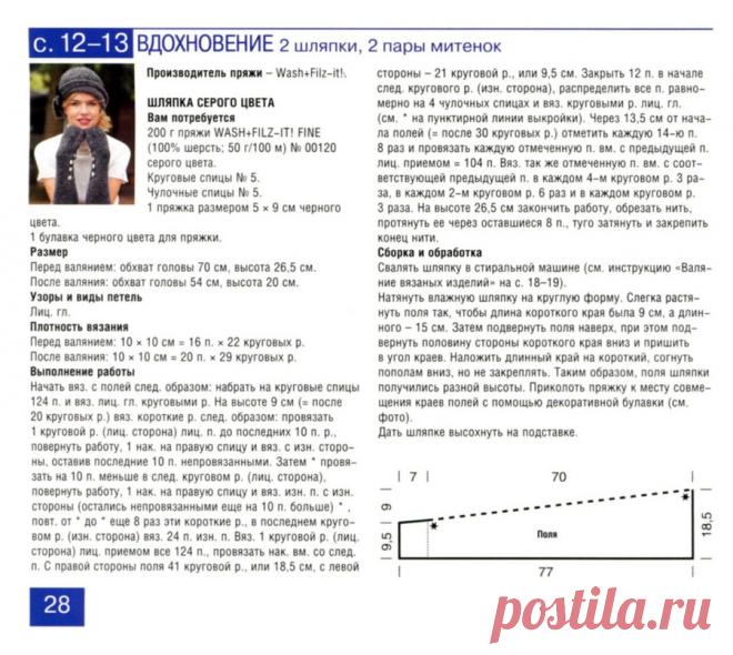 Две шляпки и митенки.