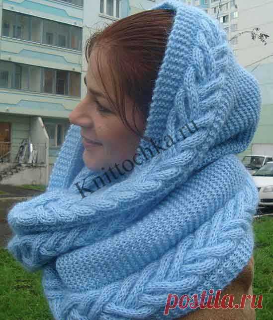 Как связать снуд спицами?