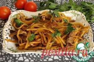 Салат из редьки с мясом - кулинарный рецепт