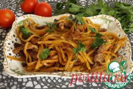 Салат из редьки с мясом - кулинарный рецепт