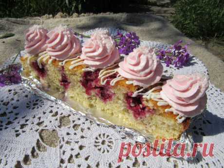 Вкуснейший манник с вишней и кокосом!