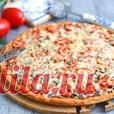 Пицца на сметане с грибами Кулинарный рецепт