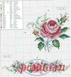 Схема для вышивки крестиком бисером