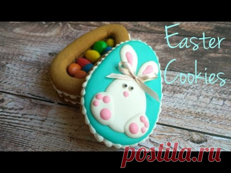 Easter Cookies. Пасхальное печенье. Шкатулка из имбирного печенья.