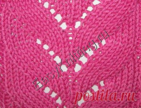 Ажурный узор для топа Листики