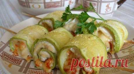Суперские рулетики из кабачков с куриным мясом / Болталка / Кулинария