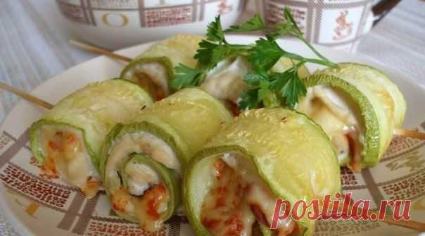 Суперские рулетики из кабачков с куриным мясом / Болталка / Кулинария