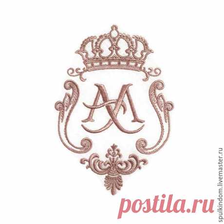 Салфетка с вышивкой "Вензель Тюдор" – заказать на Ярмарке Мастеров – CWXXDRU | Салфетки, Москва