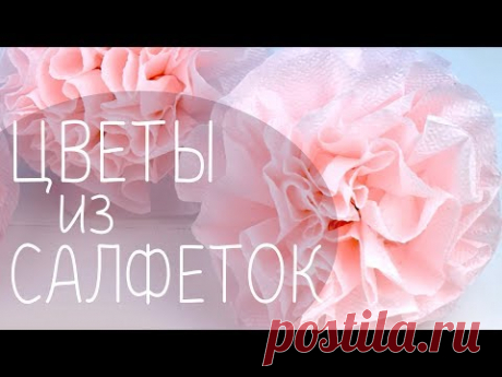 Пышные ПИОНЫ из салфеток