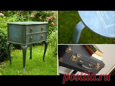Вторая жизнь старых вещей /  Переделка советского чемодана /Перекрашиваю мебель