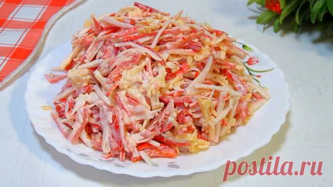 Салат и немного юмора . А салат готовлю, когда хочется чего-нибудь вкусненького, причём немедленно. | РЕЦЕПТЫ ОТ МАМУЛИ | Дзен