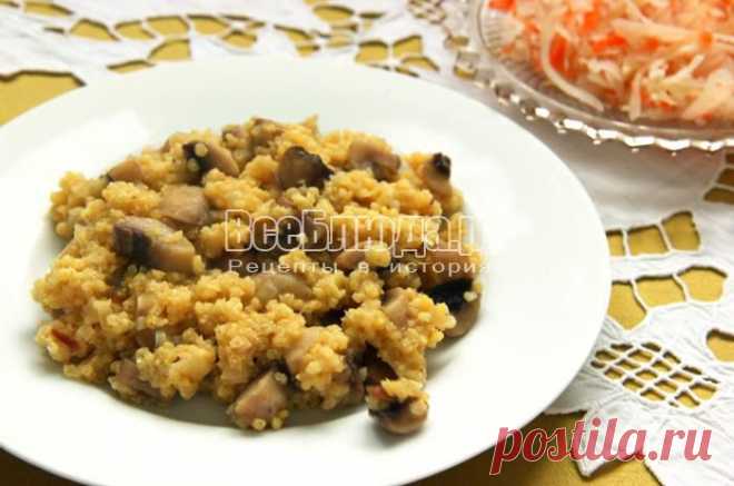 Рецепт пшенной каши с грибами (шампиньонами), фото | Все Блюда