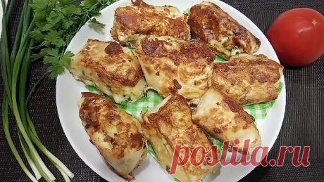 Ленивые ПИРОЖКИ С КАРТОФЕЛЕМ! Отличная идея!