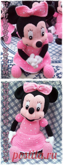 Tejidos Thina: MINNIE MOUSE AMIGURUMI PATRON GRATIS