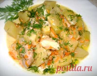 Курица с картошкой в мультиварке