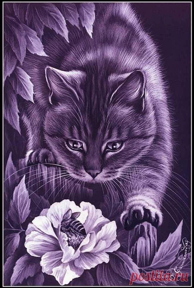 Художник Ирина Гармашова. Кошки