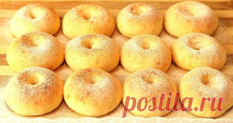 Идеально🌼 Пышные пончики без капли жира и дрожжей