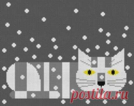 Потрясающий тыквенный кот Чарли Харпера и другие его котики в схемах для многоцветного вязания и вышивки. | Вязалки Веселого Хомяка | Яндекс Дзен