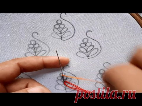 Hand embroidery. All over design for dresses, sharee, dupatta nice design