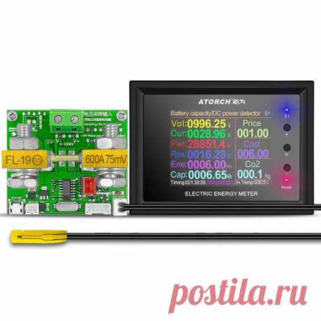 DT24P DC0-1000V 30A DC Power Supply Voltmeter Ammeter Battery Coulometer Capacit - US$24.99