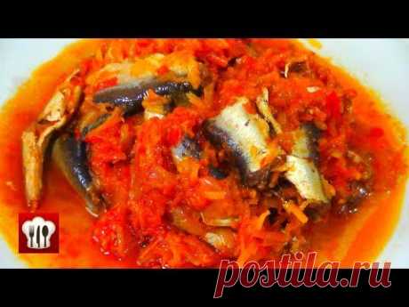 Вкуснейшая Рыбная Консерва в Томате с Овощами! Намного вкуснее кильки - YouTube
