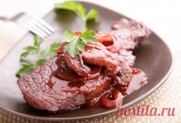 Соус к мясу из красного вина
