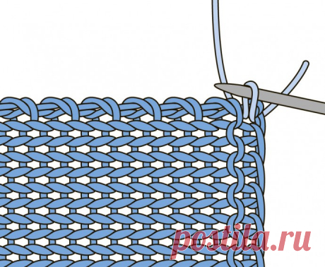Вяжем спицами двойную планку на молнии