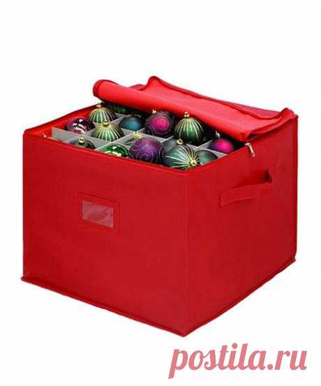 Innovative Home Creations Red Ornament Storage Box | zulily