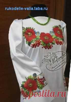 Как вышить блузку бисером или крестиком / Работы с бисером и пайетками / Искусница-рукодельница