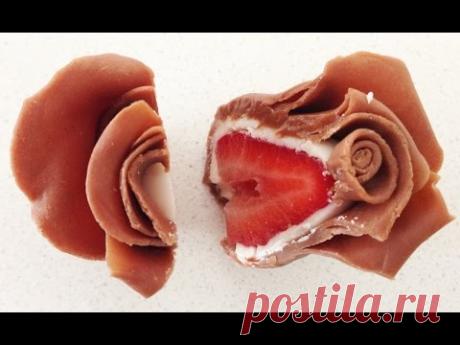 Chocolate Strawberry Roses HOW TO COOK THAT Ann Reardon