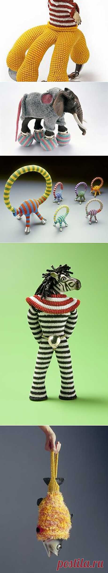 Остроумные вязаные украшения Felieke van der Leest - Ярмарка Мастеров - ручная работа, handmade