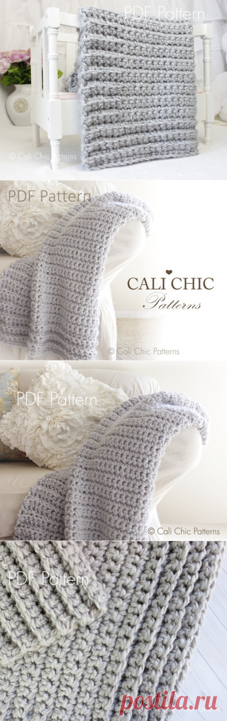 Beginner Crochet PATTERN 101 Simply Chic Baby Afghan