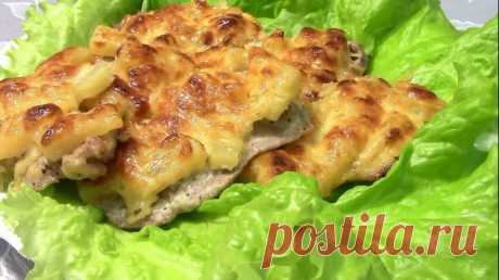 Запеченная свинина с сыром и ананасами - Простые рецепты Овкусе.ру