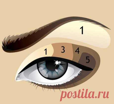 Вертикальная схема нанесения теней