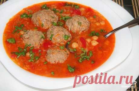 По субботам радую своих близких: томатный суп с мясными фрикадельками и нутом - umn1chka.ru Этот суп ассоциируется с выходными и солнцем! Ингредиенты: Фарш из говядины —...