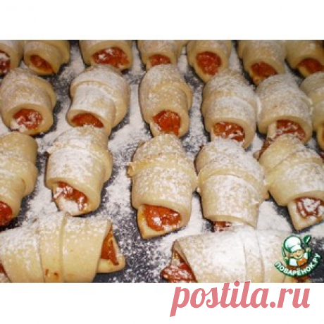 Постные рогалики с тыквой