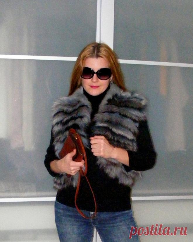 Изготовление модного мехового жилета