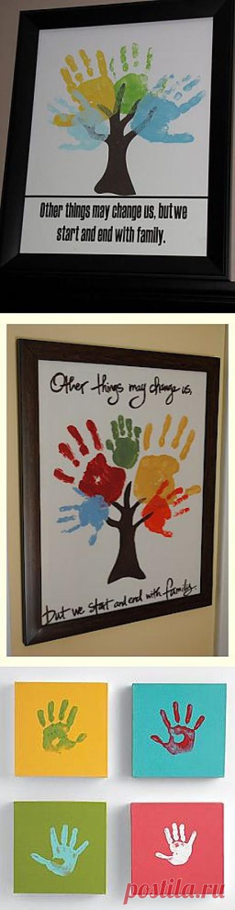 Handprint: веселые отпечатки ладошек и ножек. | Планета детства
