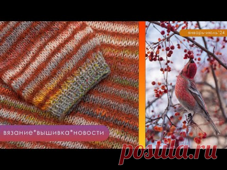 июль'24 Вязание: большое и необычное /Семплер вышит! /Снимала птиц /Пряжа вау!